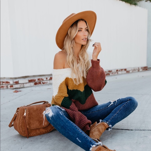 Fall  Chevron Sweater - Picture 2 of 8